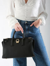 Sac Port� Main M Equestre Cuir Etrier Beige equestre EEQT142M-vue-porte